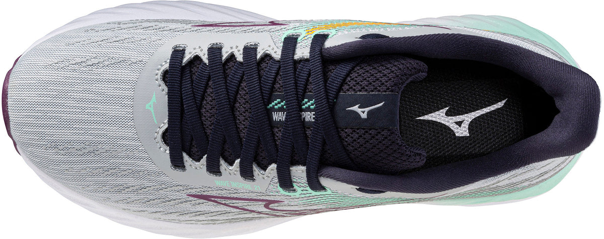 Mizuno Wave Inspire 21 Women's Running Shoes - Grey - View 4