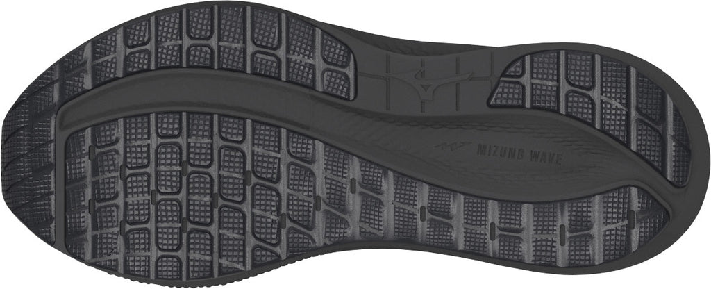 Mizuno Wave Inspire 22 WIDE FIT (2E) Men's Running Shoes - Black - View 2