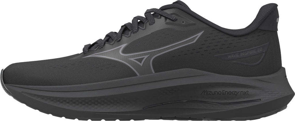 Mizuno Wave Inspire 22 WIDE FIT (D) Women's Running Shoes - Black - View 1