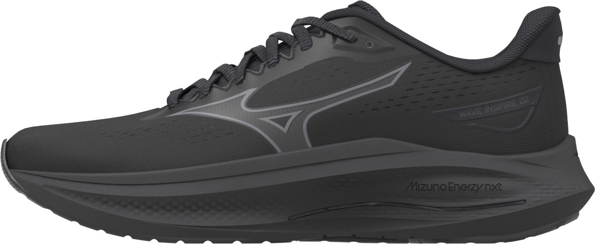 Mizuno Wave Inspire 22 WIDE FIT (D) Women's Running Shoes - Black - View 1