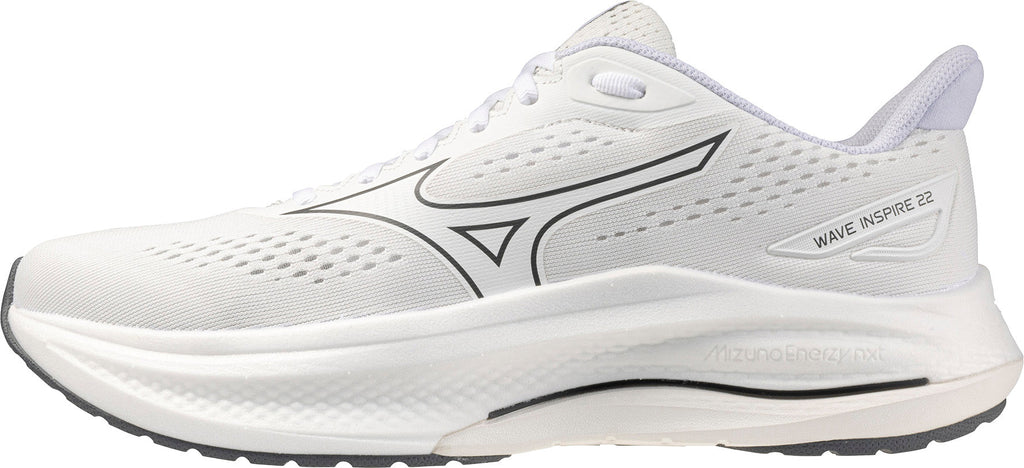 Mizuno Wave Inspire 22 Men's Running Shoes - White - View 1