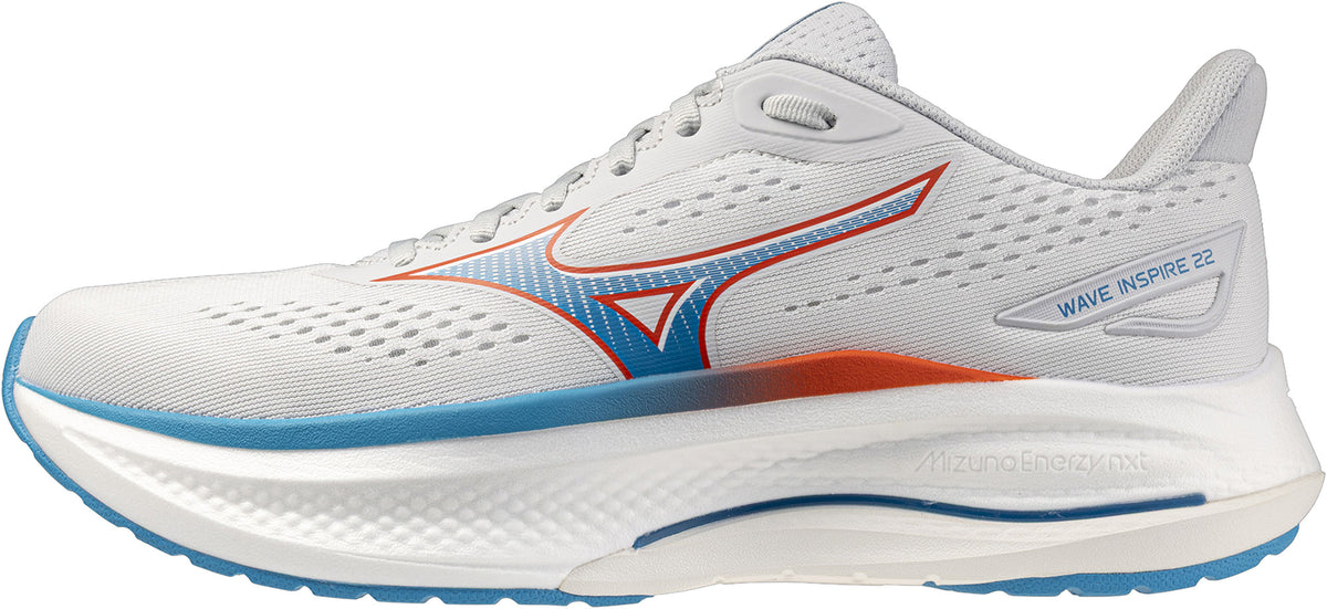 Mizuno Wave Inspire 22 Men's Running Shoes - White - View 1