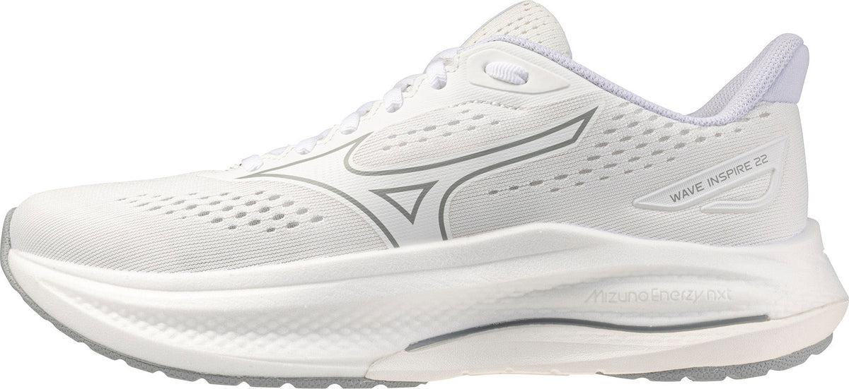 Mizuno Wave Inspire 22 Women's Running Shoes - White - View 1