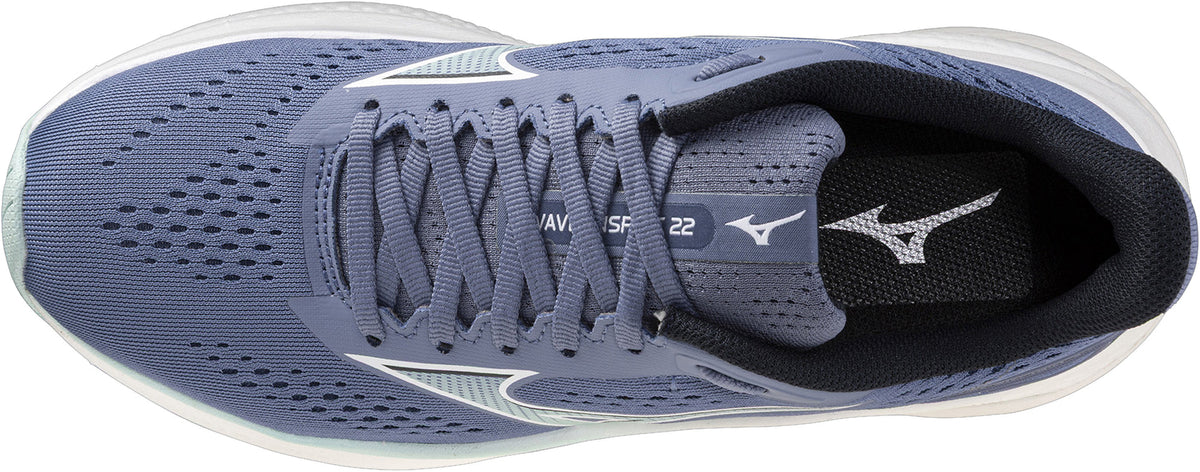 Mizuno Wave Inspire 22 Women's Running Shoes - Blue - View 4