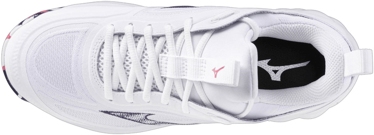 Mizuno Wave Luminous 3 Women's Court Shoes - White - View 4