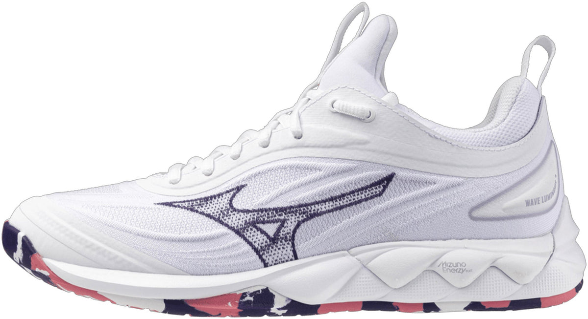 Mizuno Wave Luminous 3 Women's Court Shoes - White - View 1