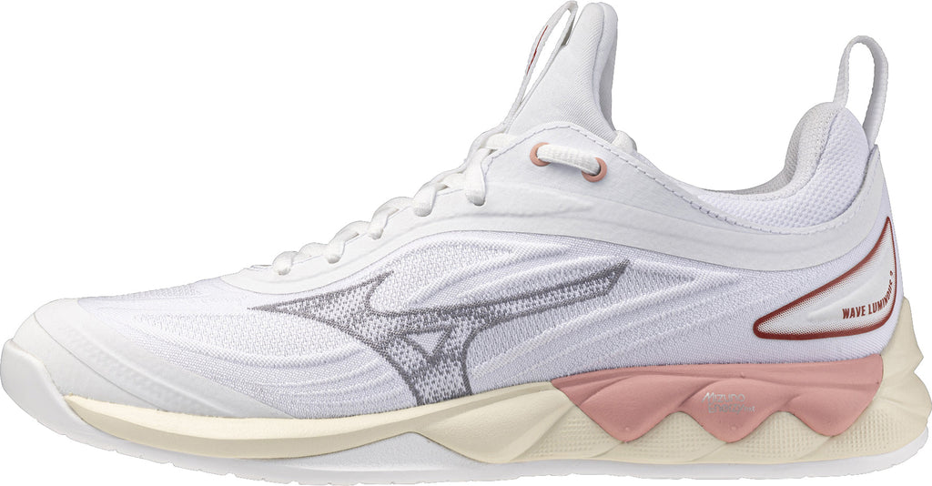 Mizuno Wave Luminous 3 Women's Court Shoes - White - View 1