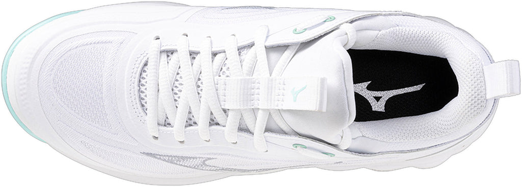 Mizuno Wave Luminous 3 Women's Court Shoes - White - View 4