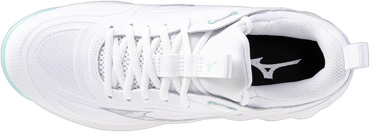 Mizuno Wave Luminous 3 Women's Court Shoes - White - View 4