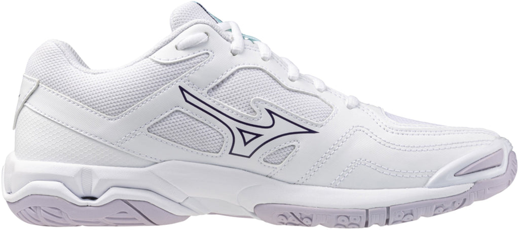 Mizuno Wave Phantom 3 Women's Court Shoes - White - View 3