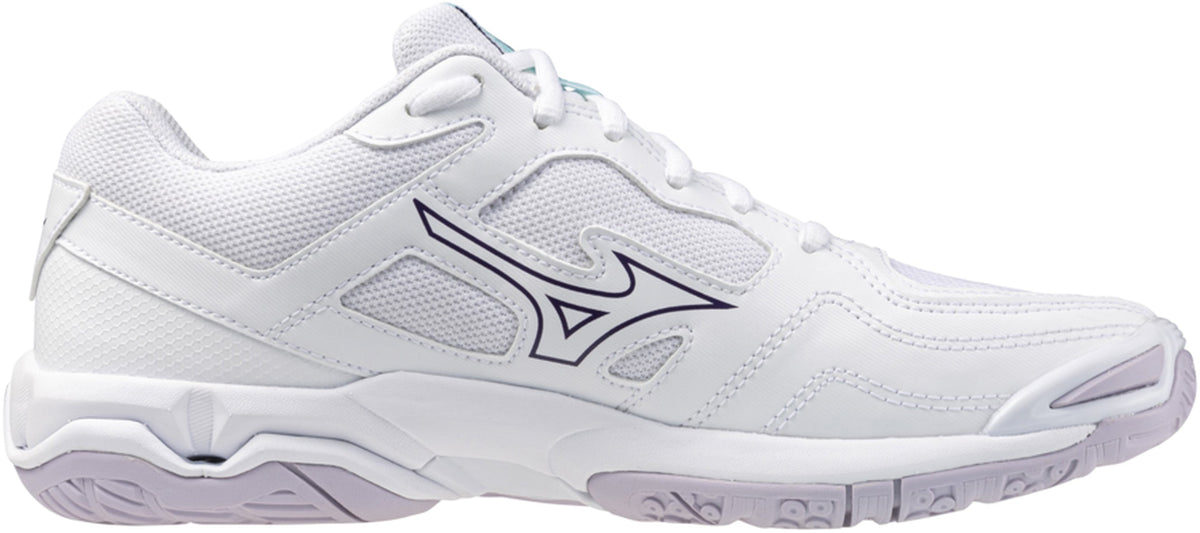 Mizuno Wave Phantom 3 Women's Court Shoes - White - View 3