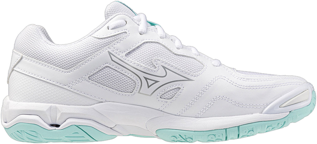 Mizuno Wave Phantom 3 Women's Court Shoes - White - View 3
