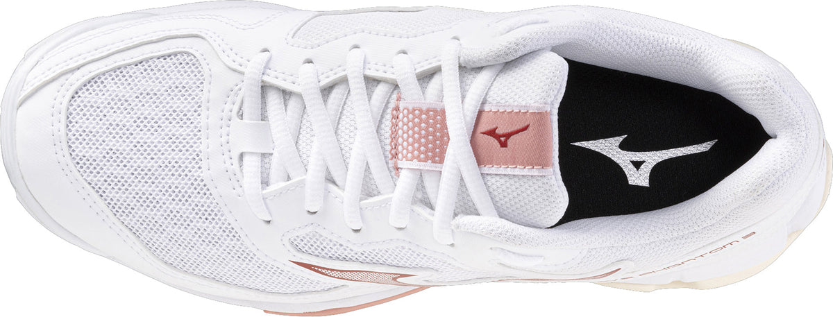 Mizuno Wave Phantom 3 Women's Court Shoes - White - View 4