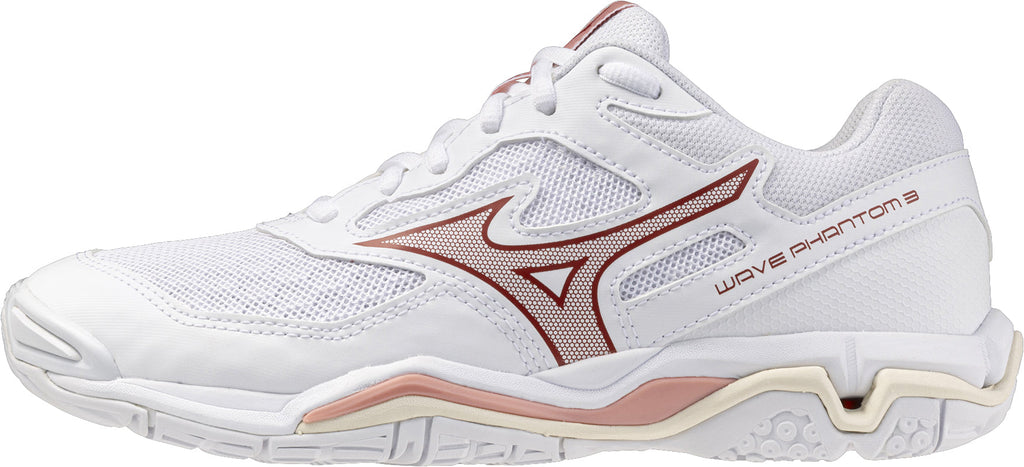 Mizuno Wave Phantom 3 Women's Court Shoes - White - View 1