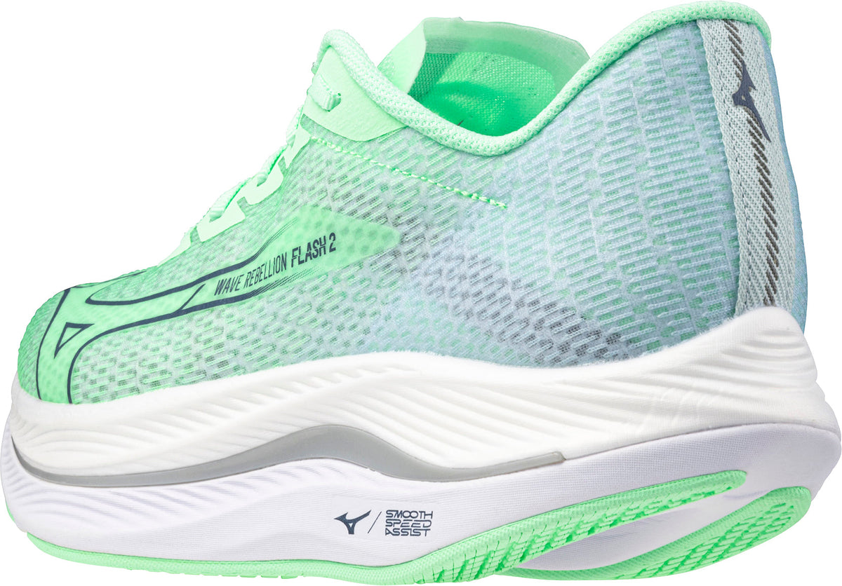Mizuno Wave Rebellion Flash 2 Men's Running Shoes - Green - View 5
