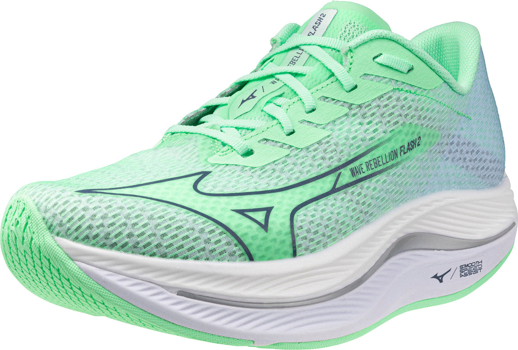 Mizuno Wave Rebellion Flash 2 Men's Running Shoes - Green - View 6