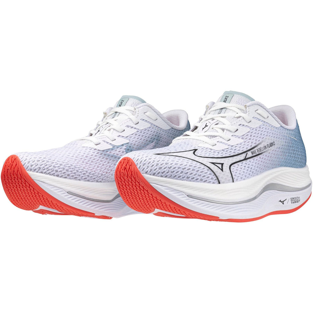 Mizuno Wave Rebellion Flash 2 Women's Running Shoes - White - View 6