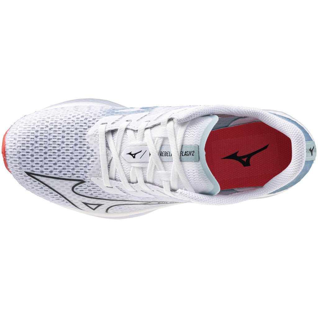 Mizuno Wave Rebellion Flash 2 Women's Running Shoes - White - View 4