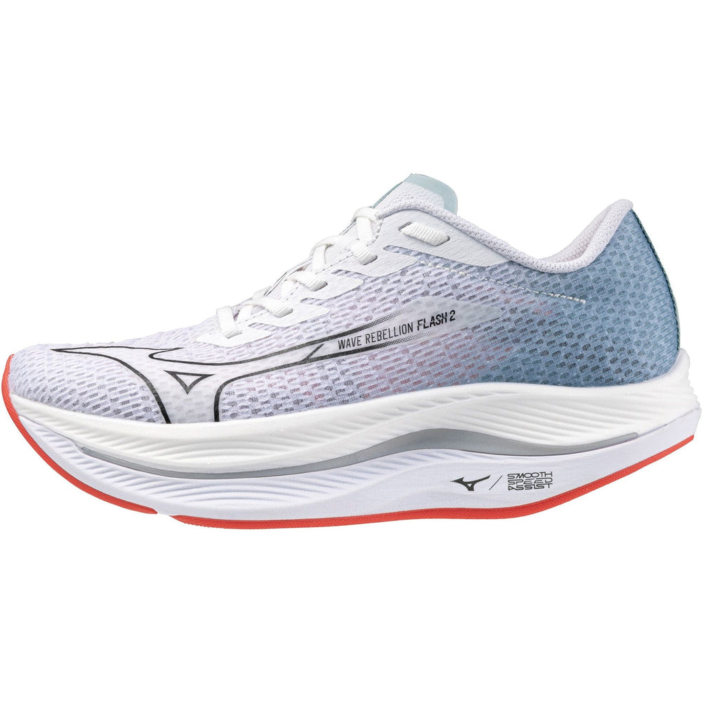 Mizuno Wave Rebellion Flash 2 Women's Running Shoes - White - View 1
