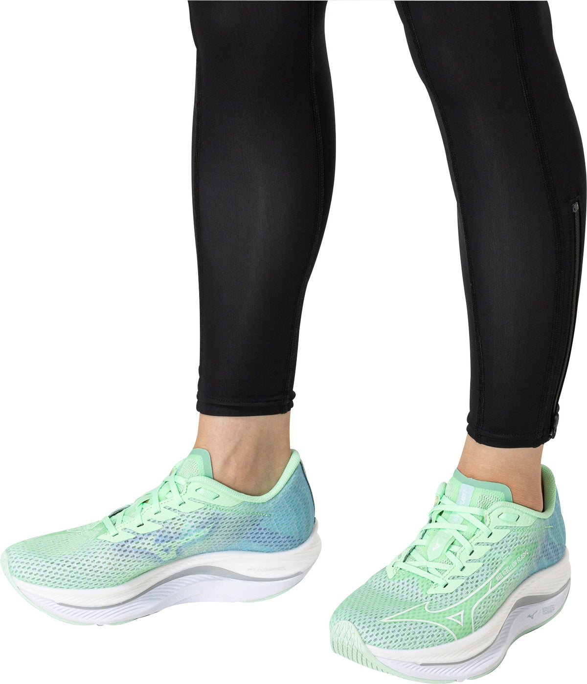 Mizuno Wave Rebellion Flash 2 Women's Running Shoes - Green - View 9
