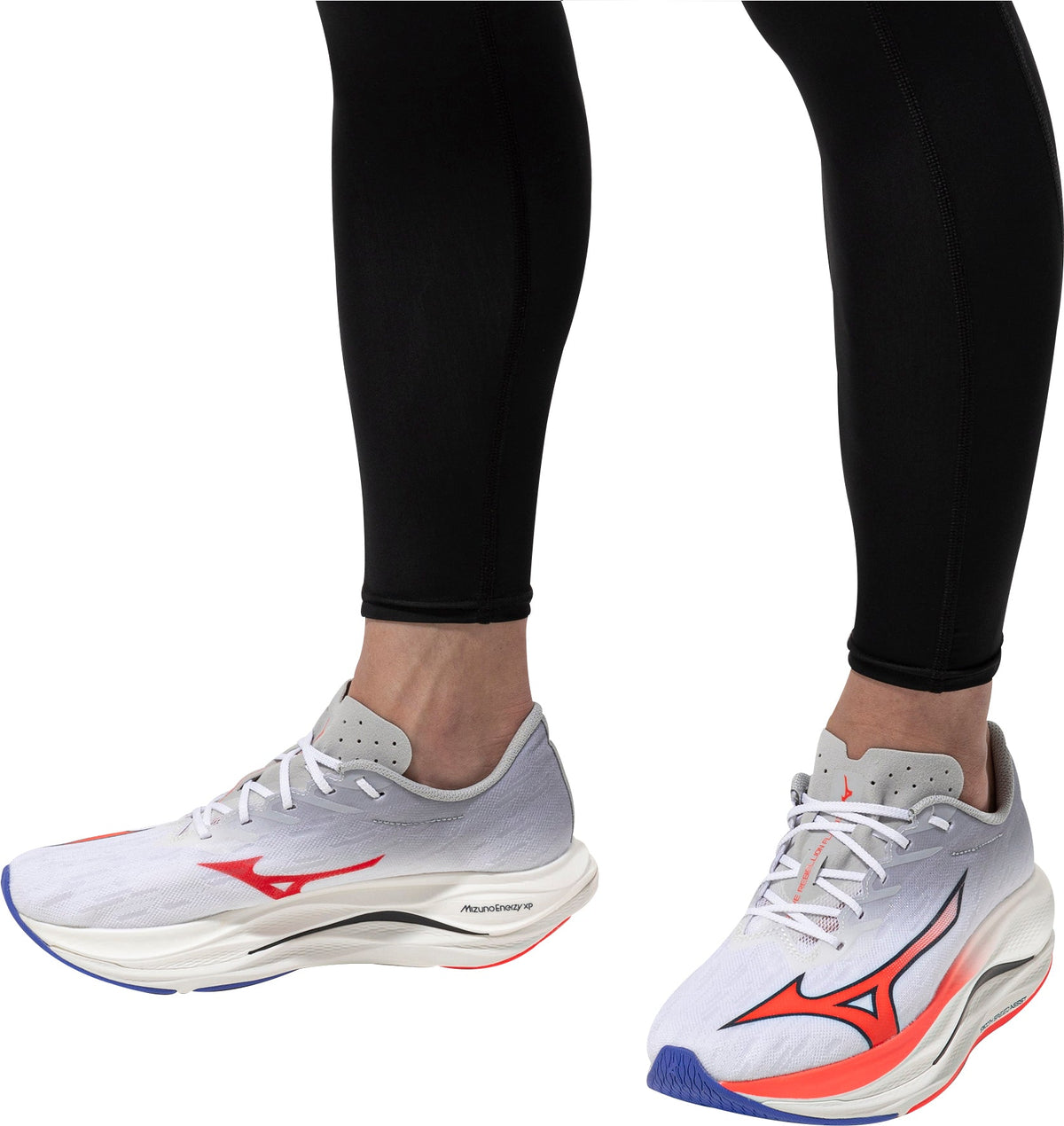Mizuno Wave Rebellion Flash 3 Men's Running Shoes - White - View 8