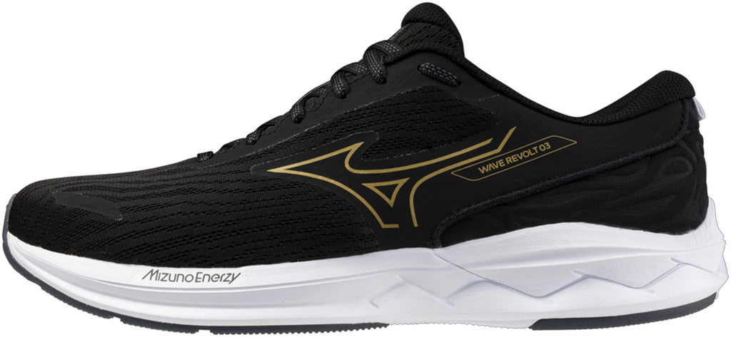 Mizuno Wave Revolt Men's Running Shoes - Black - View 1