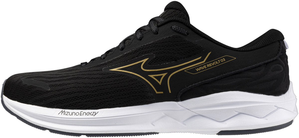 Mizuno Wave Revolt Men's Running Shoes - Black - View 1