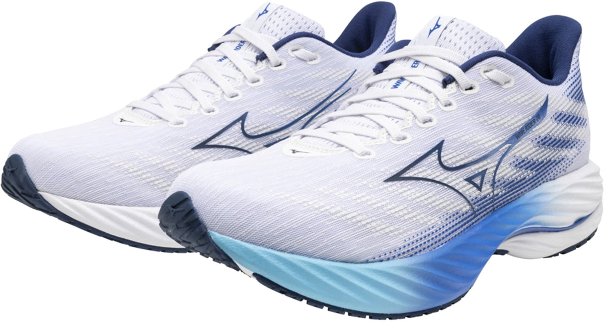 Mizuno Wave Rider 28 Men's Running Shoes - White - View 6