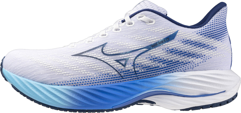 Mizuno Wave Rider 28 Men's Running Shoes - White - View 1