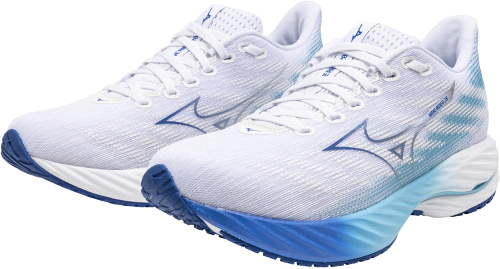 Mizuno Wave Rider 28 Women's Running Shoes - White - View 6
