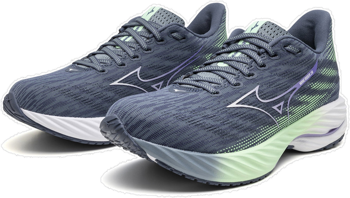 Mizuno Wave Rider 28 Women's Running Shoes - Blue - View 6