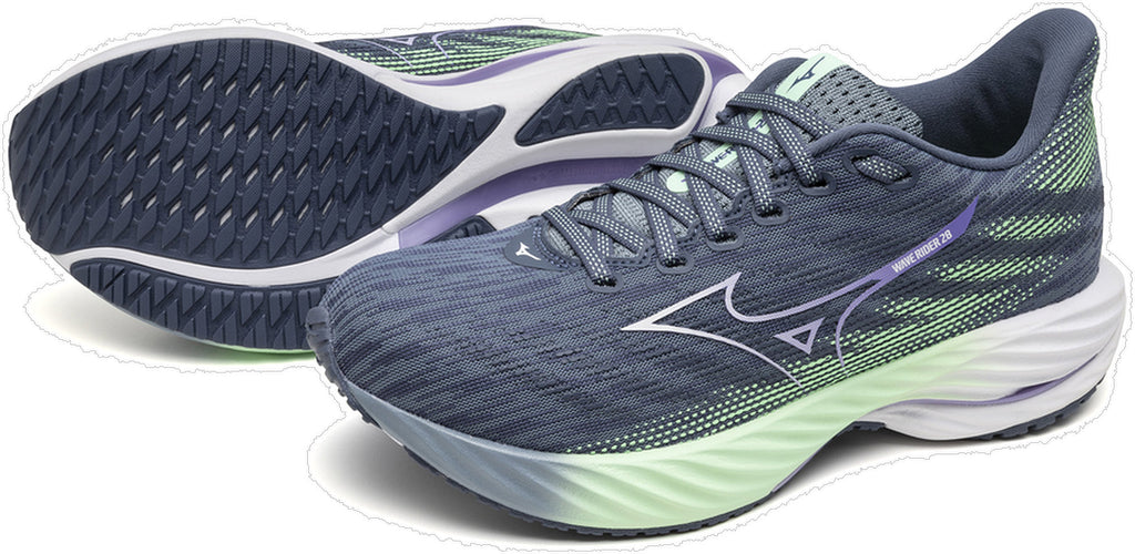 Mizuno Wave Rider 28 Women's Running Shoes - Blue - View 7