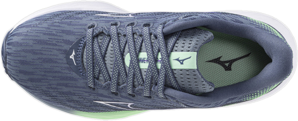 Mizuno Wave Rider 28 Women's Running Shoes - Blue - View 4