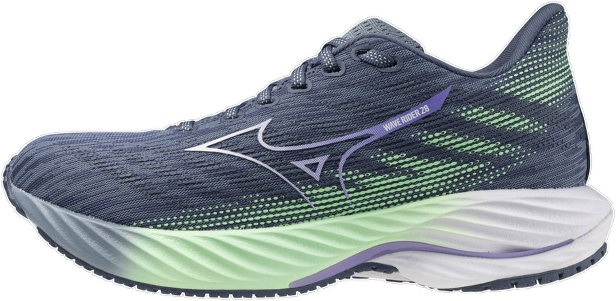 Mizuno Wave Rider 28 Women's Running Shoes - Blue - View 1