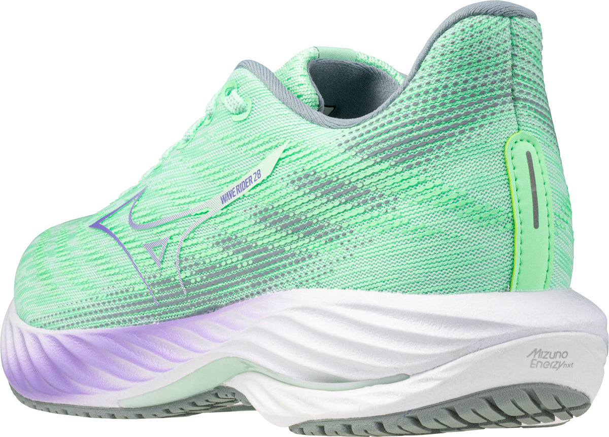 Mizuno Wave Rider 28 Women's Running Shoes - Green - View 5