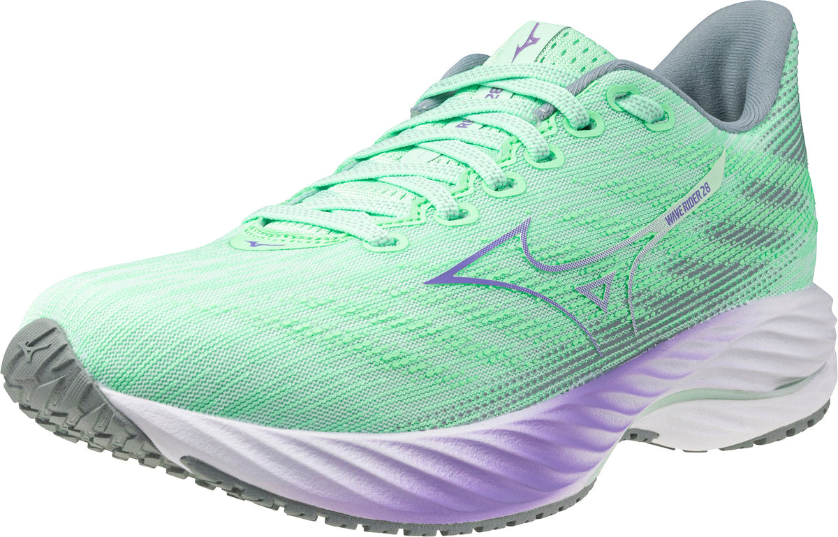 Mizuno Wave Rider 28 Women's Running Shoes - Green - View 6