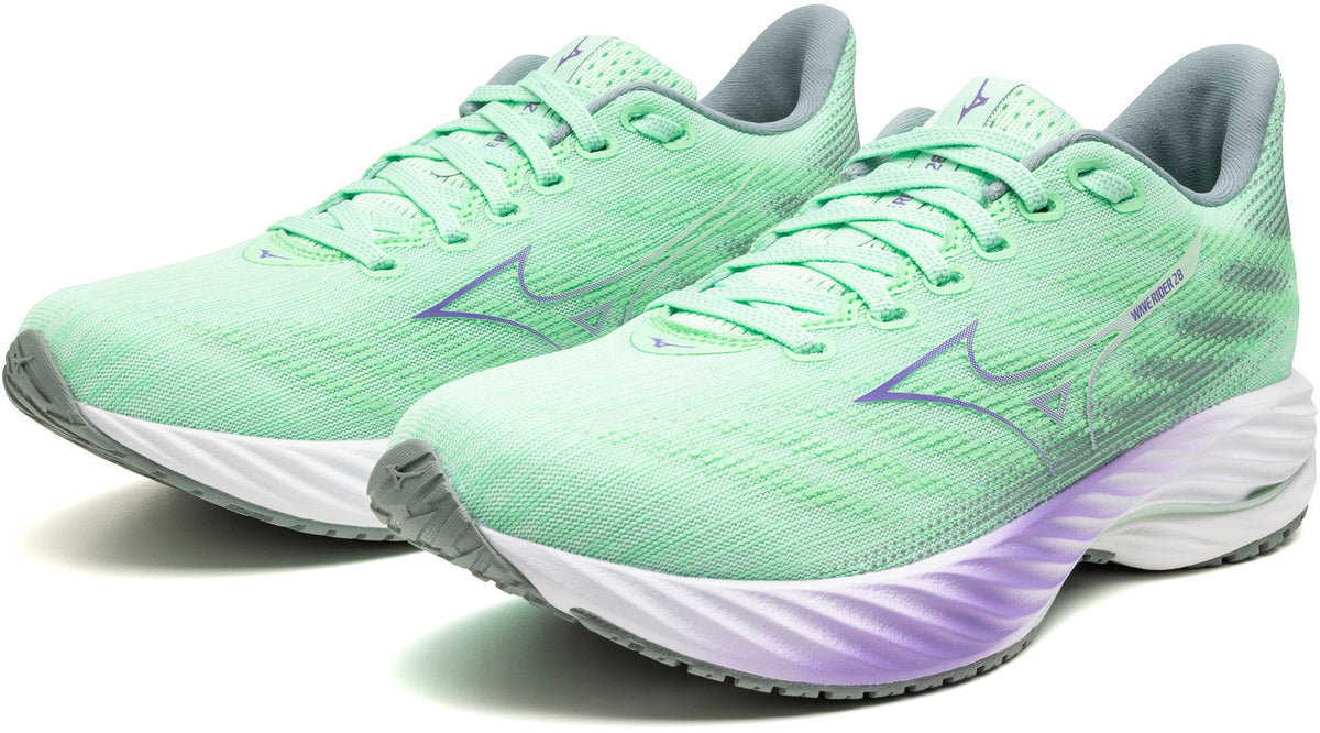 Mizuno Wave Rider 28 Women's Running Shoes - Green - View 7