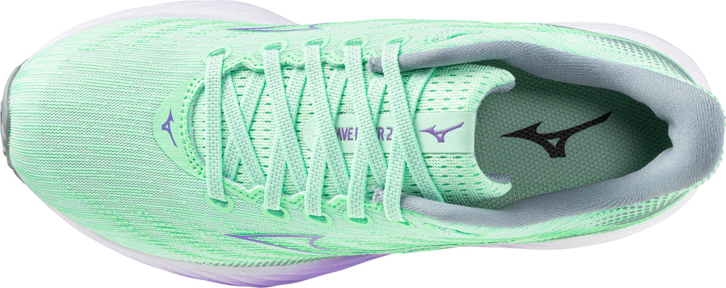 Mizuno Wave Rider 28 Women's Running Shoes - Green - View 4