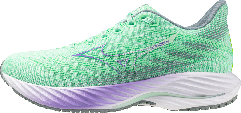 Mizuno Wave Rider 28 Women's Running Shoes - Green - View 1