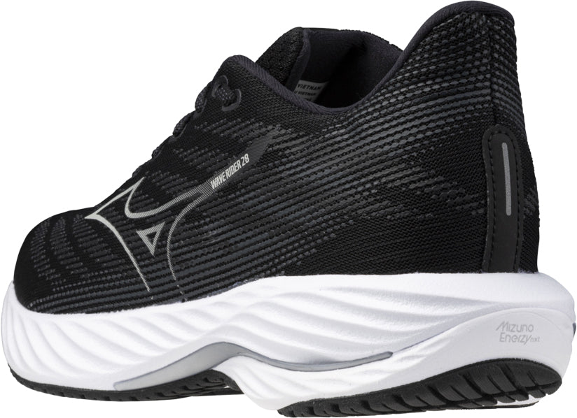 Mizuno Wave Rider 28 WIDE FIT (D) Women's Running Shoes - Black - View 5