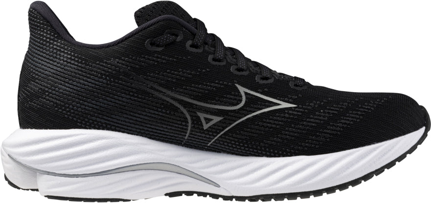 Mizuno Wave Rider 28 WIDE FIT (D) Women's Running Shoes - Black - View 3