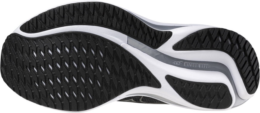 Mizuno Wave Rider 28 WIDE FIT (D) Women's Running Shoes - Black - View 2