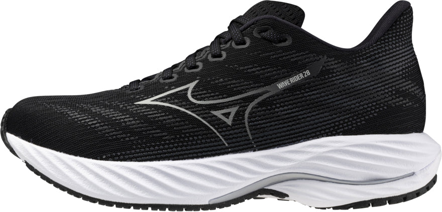 Mizuno Wave Rider 28 WIDE FIT (D) Women's Running Shoes - Black - View 1