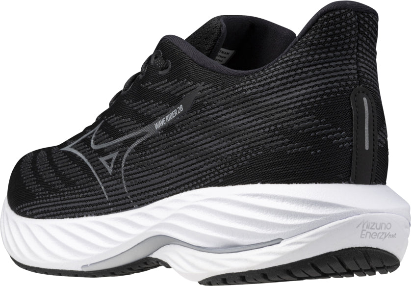 Mizuno Wave Rider 28 WIDE FIT (2E) Men's Running Shoes - Black - View 5