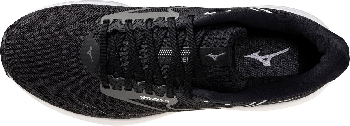 Mizuno Wave Rider 29 WIDE FIT (2E) Men's Running Shoes - Black - View 4