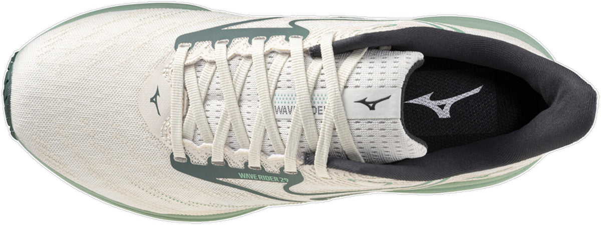 Mizuno Wave Rider 29 Men's Running Shoes - White - View 4