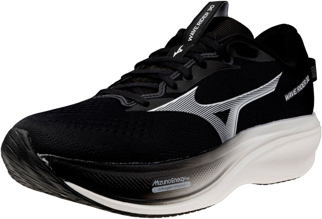 Mizuno Wave Rider 30 WIDE FIT Men's Running Shoes - Black - View 6