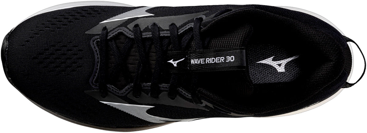 Mizuno Wave Rider 30 WIDE FIT Men's Running Shoes - Black - View 4