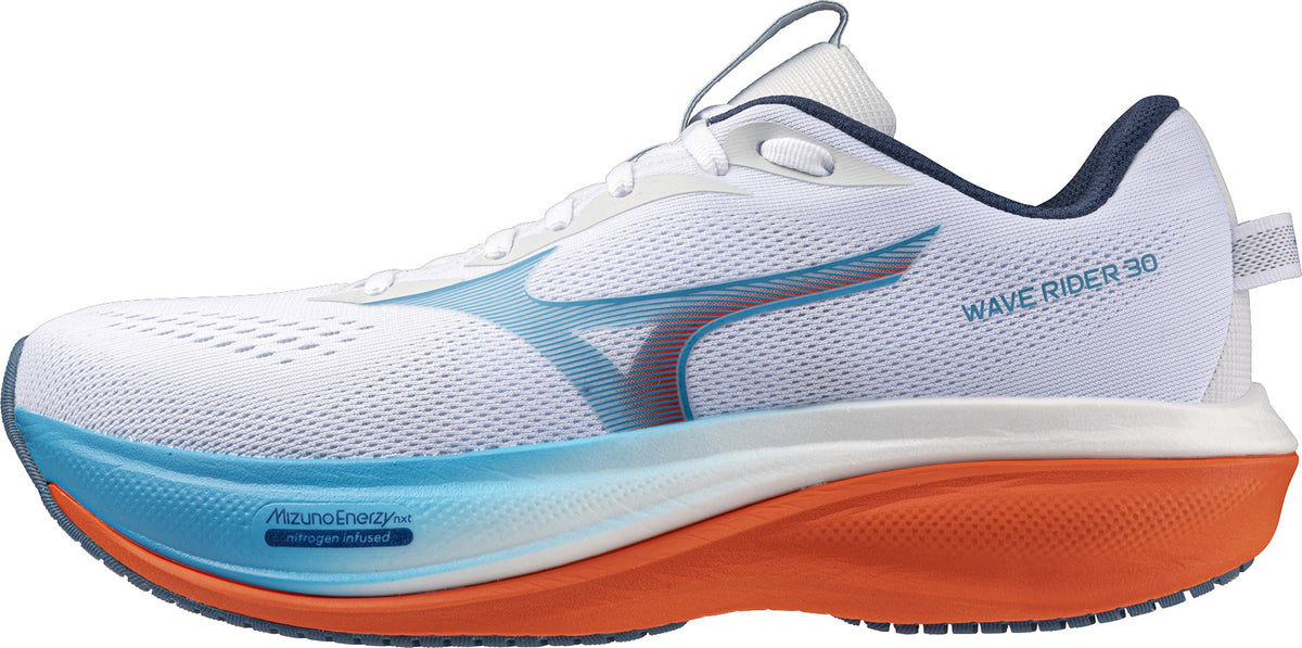 Mizuno Wave Rider 30 Men's Running Shoes - White - View 1