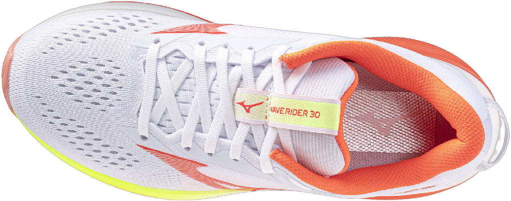 Mizuno Wave Rider 30 Women's Running Shoes - White - View 4